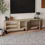 Hanah Home Soporte para TV River - Roble cálido y roble zafiro